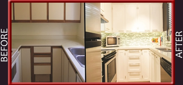 kitchen makeover from Top Drawer 
                    Fitted Furniture